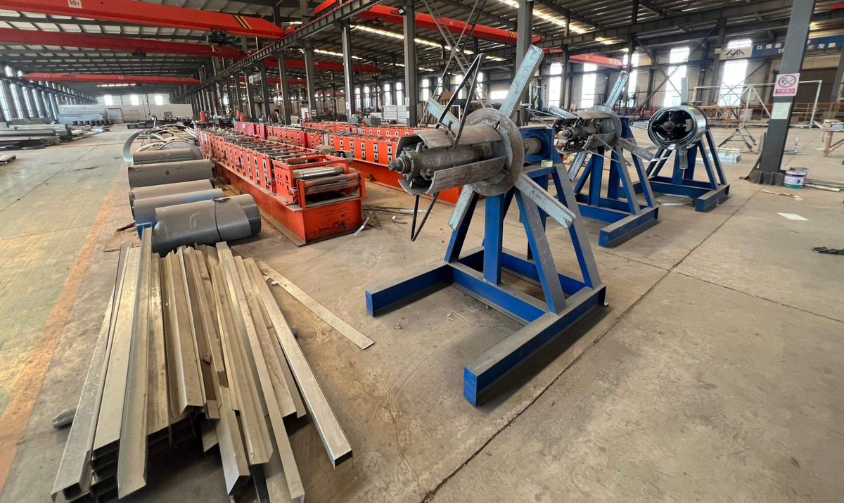 Organized Storage of Finished Steel Structure Components Ready for Delivery