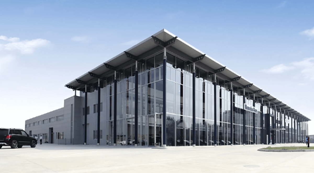 Lanjing Steel Structure Begins Production of Automotive Showroom for Canadian Client - Steel Structure News