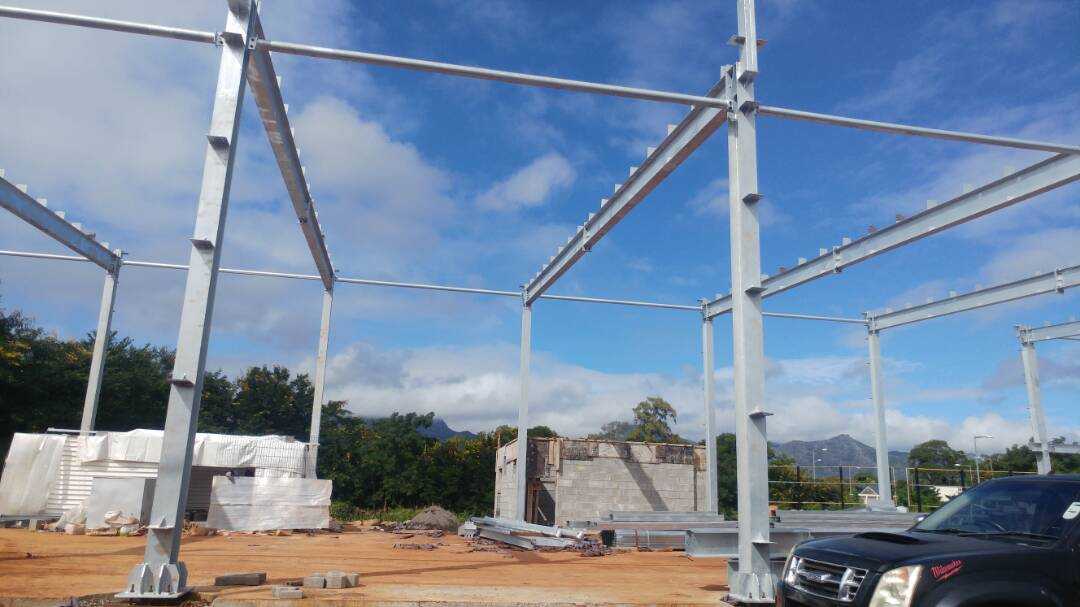 Mauritius Two-Story Commercial Complex - Steel structure project image 5