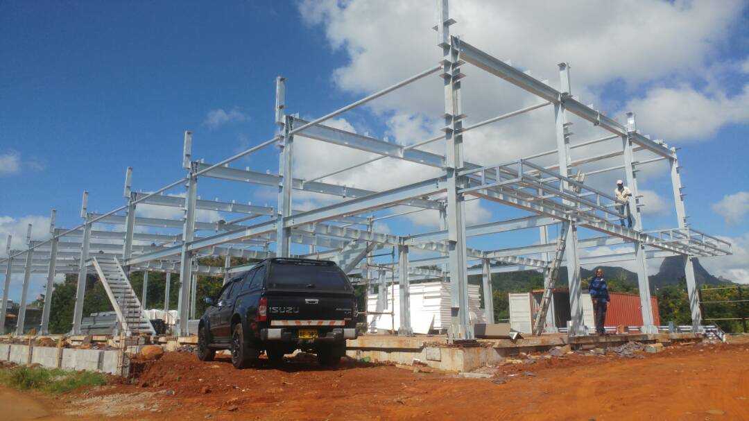 Mauritius Two-Story Commercial Complex - Steel structure project image 2