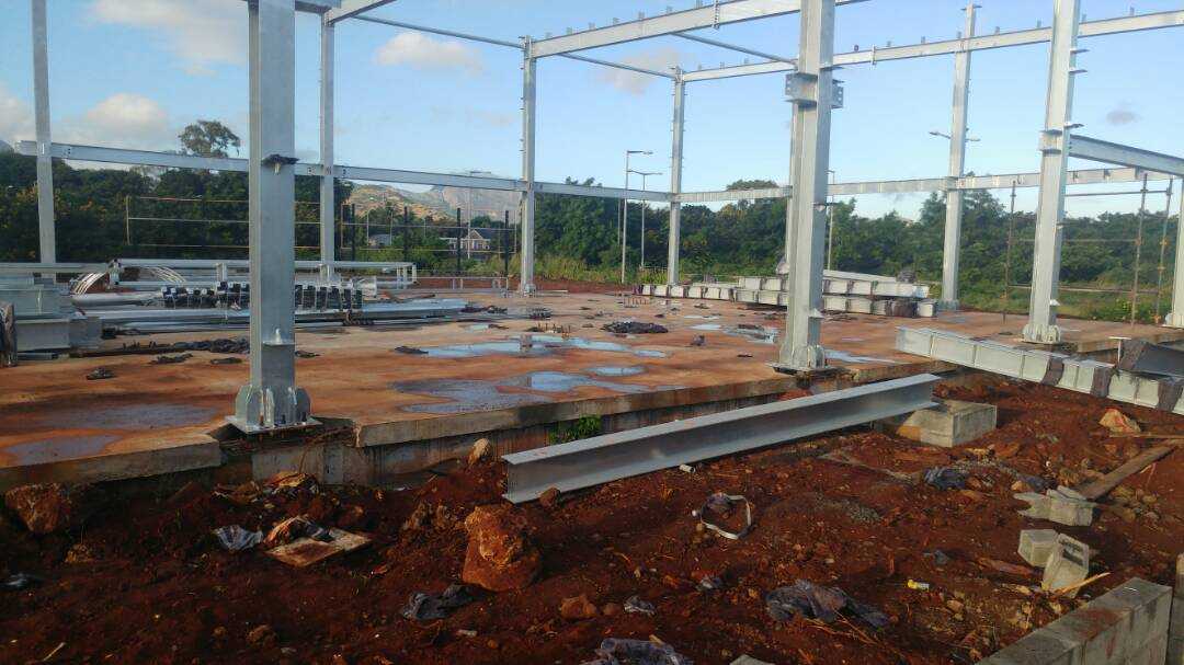 Mauritius Two-Story Commercial Complex - Steel structure project image 4
